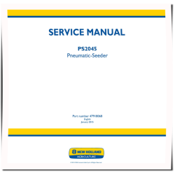 PS2045 Pneumatic Seeders Service Manual (47918068)