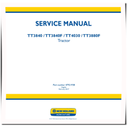 TT3840, TT3840F, TT3880F and TT4030 Tier 2 MY2016 Tractors (Latin America) Service Manual (47921938)