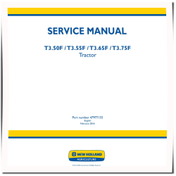 T3.50F, T3.55F, T3.65F and T3.75F Tractors Service Manual (47977155)