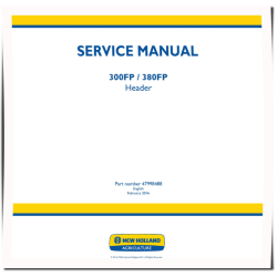 300FP and 380FP (SN from 3501) Auger Headers Service Manual (47998488)