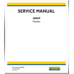 380FP Auger Headers Service Manual (47998496)