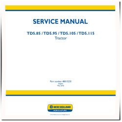 TD5.105, TD5.115, TD5.85 and TD5.95 Tractors Service Manual (48013235)