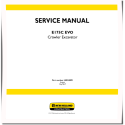 E175C EVO Tier 3 Crawler Excavators Service Manual (48024891)
