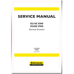 New Holland E215C EVO and E245C EVO Tier 3 Hydraulic Excavators Service Manual (48024961)