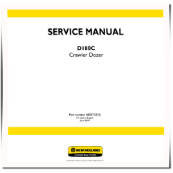 D180C Tier2, Tier3 Crawler Dozers Service Manual (48037327)