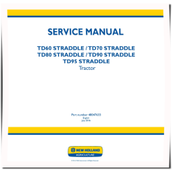 STRADDLE TD60, TD70, TD80, TD90 and TD95 Tractors (Asia, Africa) Service Manual (48047633)