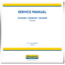 TD4020F, TD4030F and TD4040F Tractors (European Edition) Service Manual (48064955)