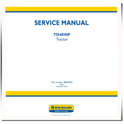 TD4040F Tractors (North American Edition) Service Manual (48064965)