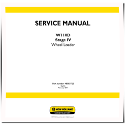 W110D Stage IV Wheeled Loaders Service Manual (48083725)