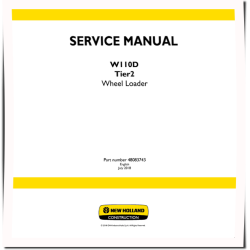 W110D Tier 2 Wheeled Loaders Service Manual (48083743)
