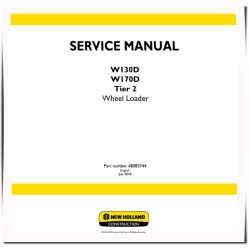 W130D and W170D Tier 2 Wheeled Loaders Service Manual (48083744)