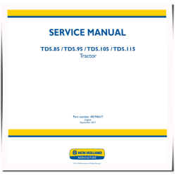 TD5.105, TD5.115, TD5.85 and TD5.95 2WD and 4WD Tractors (Europe) Service Manual (48194617)