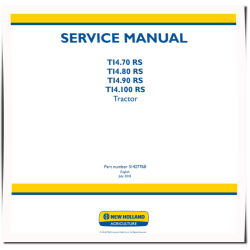 TI4.100 RS, TI4.70 RS, TI4.80 RS and TI4.90 RS Tractors Service Manual (51427768)