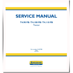 T4.90 FB, T4.100 FB, T4.110 FB Tractor Service Manual