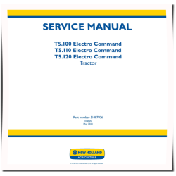 Electro Command T5.100, T5.110 and T5.120 Stage IV Tractors (Export) Service Manual (51487926)