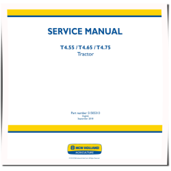 T4.55, T4.65 and T4.75 Tier 4B Final/ Stage IV Tractors (Export) Service Manual (51505313)
