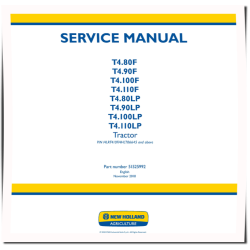 T4.80F,T4.80LP,T4.90F,T4.90LP,T4.100F,T4.100LP,T4.110F,T4.110LP iT4/S3B Tractors (Europe,Asia,Africa) Service Manual (51525992)