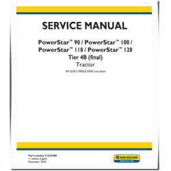 PowerStar 90, PowerStar 100, PowerStar 110, PowerStar 120 Tractors (North America) Service Manual (51543580)
