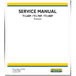T3.60F, T3.70F and T3.80F Stage IIIB Tractors (North American Edition) Service Manual (51553302)