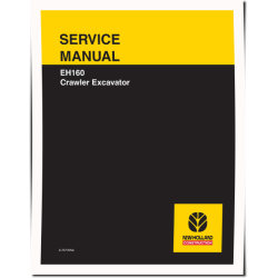 New Holland EH160 Crawler Excavators (North American Edition) Service Manual (6-75770NA)