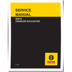New Holland EH215 Crawler Excavators (North American Edition) Service Manual (6-75780NA)