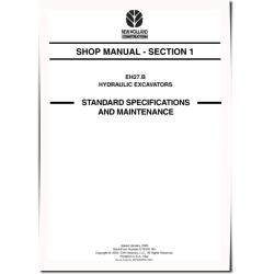 New Holland EH27.B Compact Excavators (North American Edition) Workshop Manual (6-78080NA)