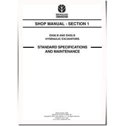 New Holland EH30.B and EH35.B Compact Excavators (North American Edition) Workshop Manual (6-78340NA)