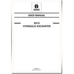 New Holland EH15 Compact Excavators (North American Edition) Workshop Manual (6-79880NA)