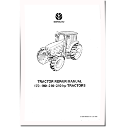 8670, 8770, 8870, 8970, G170, G190, G210 and G240 Tractors Repair Manual (6035430100)