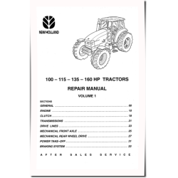 100 PS, 115 PS, 135 PS, 160 PS Tractors Repair Manual (6035432100)