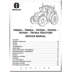 TN60DA, TN60SA, TN70DA, TN70SA, TN75DA and TN75SA Tractors Service Manual (6035443100)