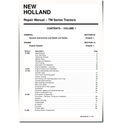 TM115, TM125, TM135, TM150 and TM165 Tractors Repair Manual (6045506100)