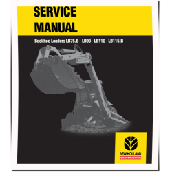 LB110, LB115.B, LB75.B and LB90 Backhoe Loaders Service Manual (6045606100)