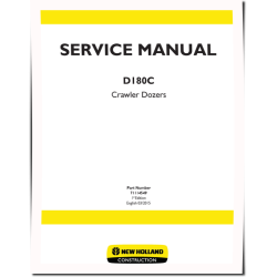 D180C Crawler Dozers Service Manual (71114549)