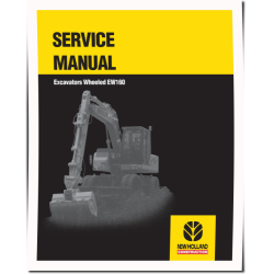 New Holland EW160 (SN from 591502) Wheeled Excavators Service Manual (73179372)