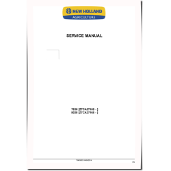 7630 and 8030 (SN from Z7CA27168) Tractors Service Manual (73403953)