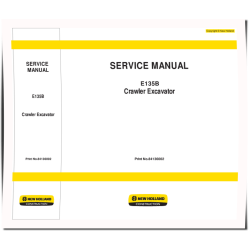 New Holland E135B Crawler Excavators Workshop Manual (84136002)
