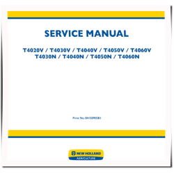 T4020V, T4030V/N, T4040V/N, T4050V/N, T4060V/N Tractor Service Manual