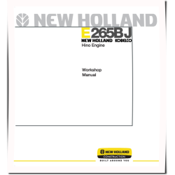 New Holland E265BJ with Hino Engine Crawler Excavators Workshop Manual (84176535)