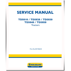 T3010, T3020, T3030 and T3040 Tractors Service Manual (84183229B)