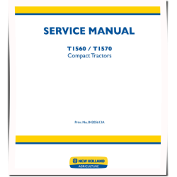 T1560 and T1570 Compact Tractors Service Manual (84205613A)
