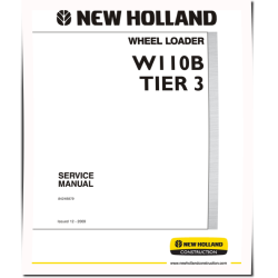 W110B Tier 3 Wheeled Loaders Service Manual (84249879)