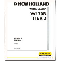 W170B Tier 3 Wheeled Loaders Service Manual (84249890)