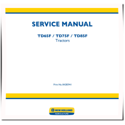 TD65F, TD75F and TD85F Tractors Service Manual (84285941)