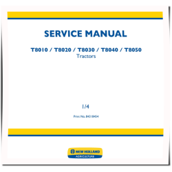 T8010, T8020, T8030, T8040 and T8050 (SN: Z8Rx06001-) Tractors Service Manual (84318454)
