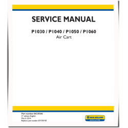 P1030, P1040, P1050 and P1060 Air Carts Service Manual (84329246)
