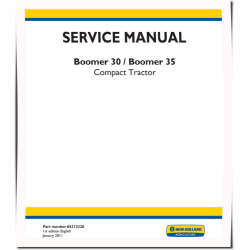 Boomer 30 and 35 Compact Tractors Service Manual (84373326)