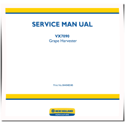 VX7090 Grape Harvesters Repair Manual (84404824B)