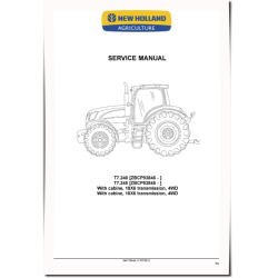 T7.240 and T7.245 Tractors (International Region, Latin America) Service Manual (84417654)