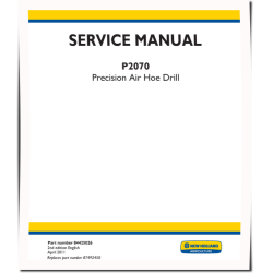 P2070 Precision Air Hoe Drills Service Manual (84425026)